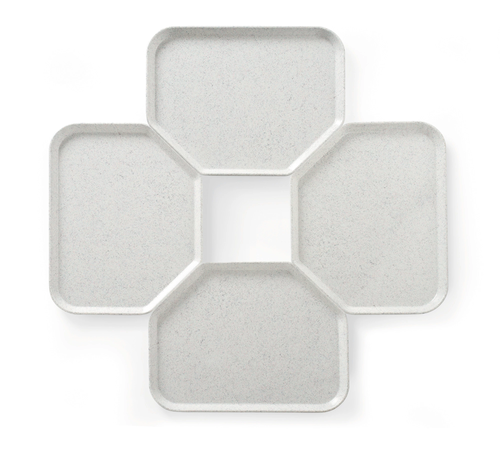 Product photo Trapezoidal Fiberglass Serving Tray – Granite 2