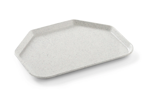 Product photo Trapezoidal Fiberglass Serving Tray – Granite